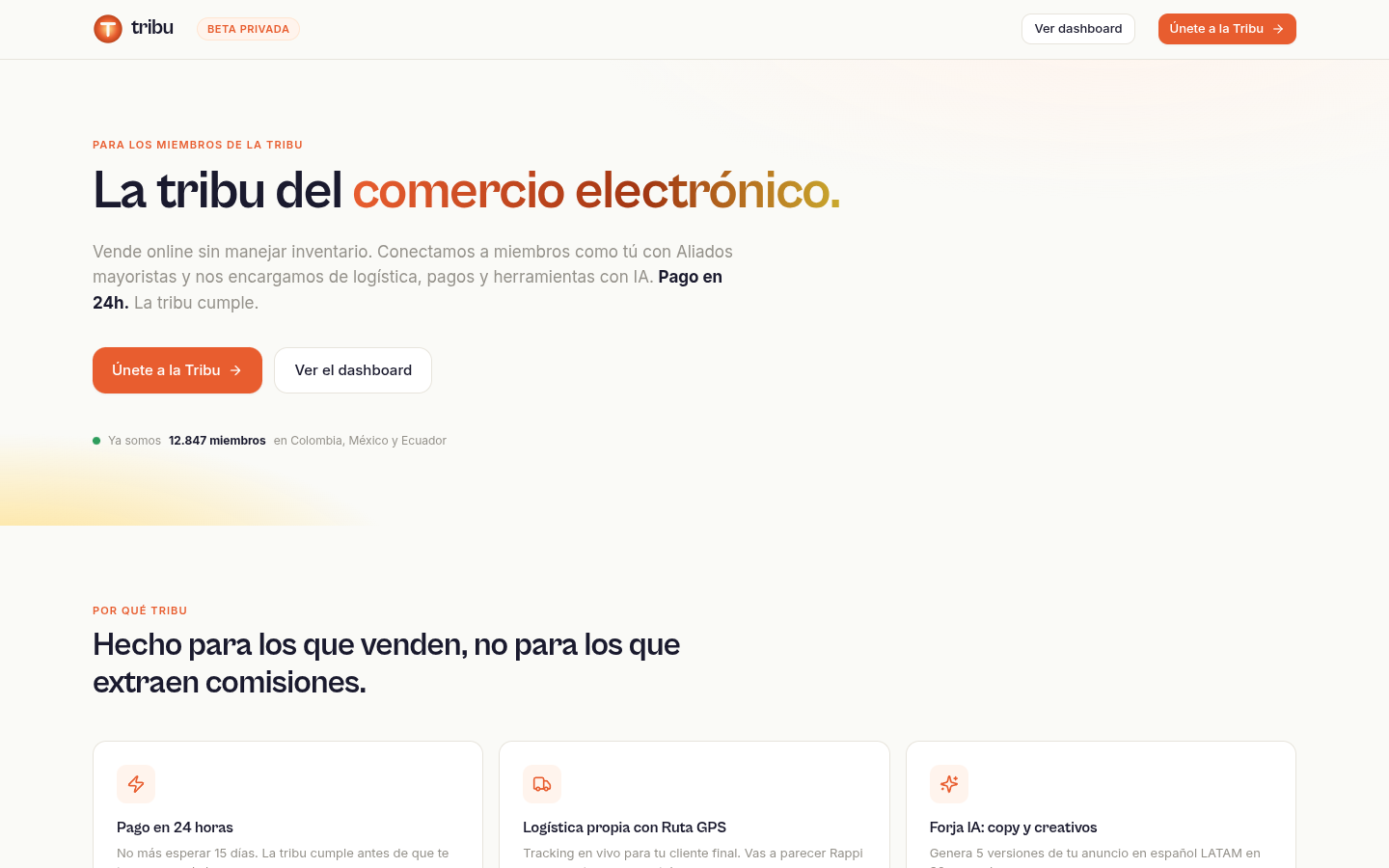 Tribu — E-commerce