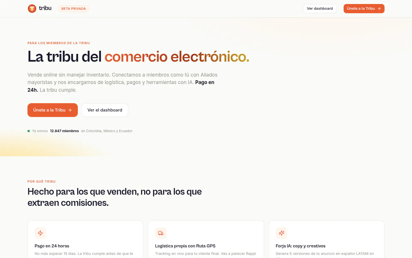 Tribu — E-commerce
